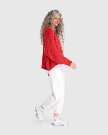 alembika-simply-slouchy-cardigan-coral-red image 4