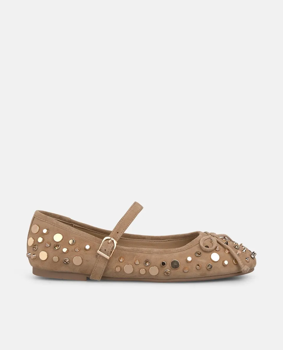 alma-en-pena-ballerina-mit-schleife-und-nieten-camel image 1