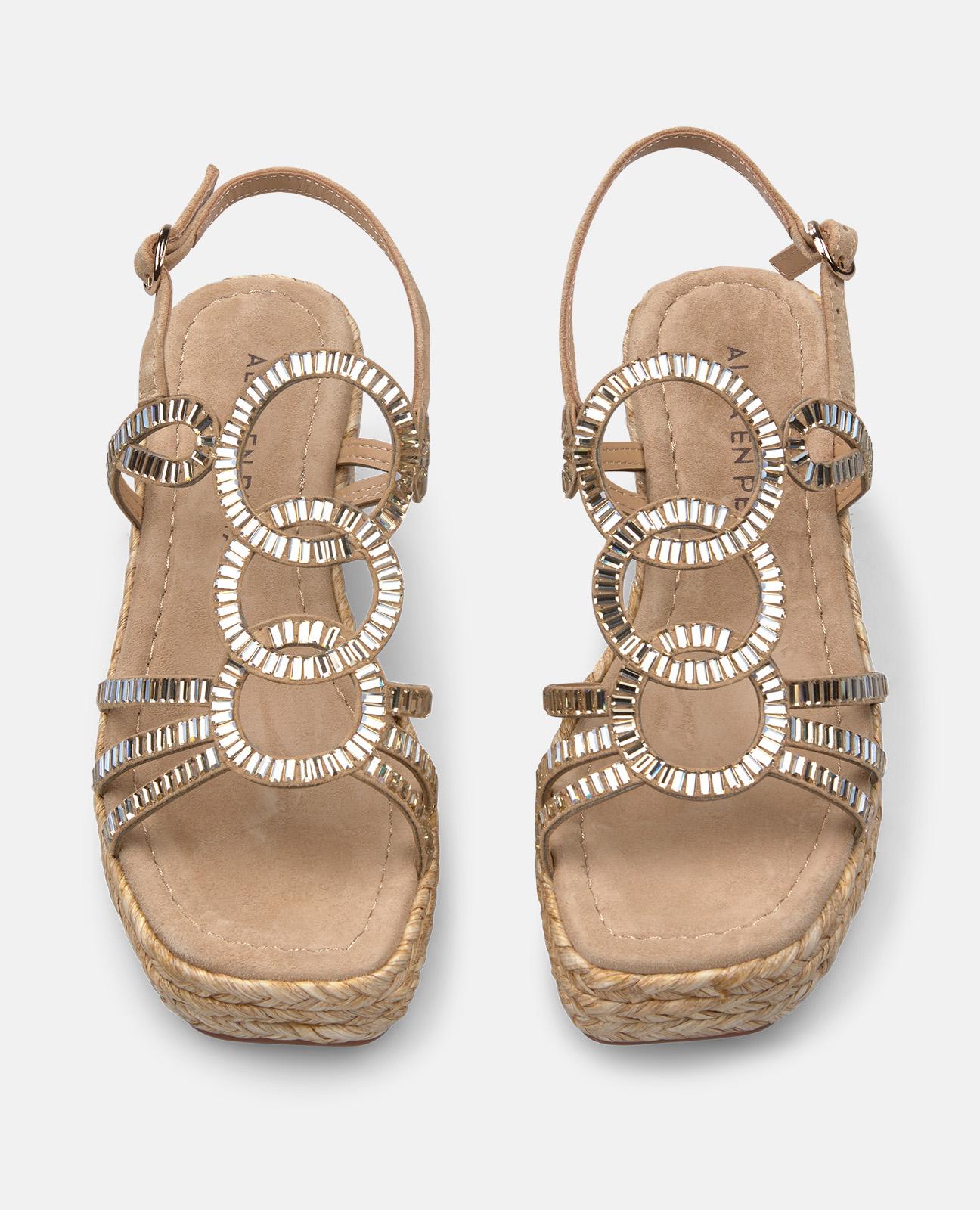 alma-en-pena-keil-sandalen-arena-glitzer-5-cm image 4