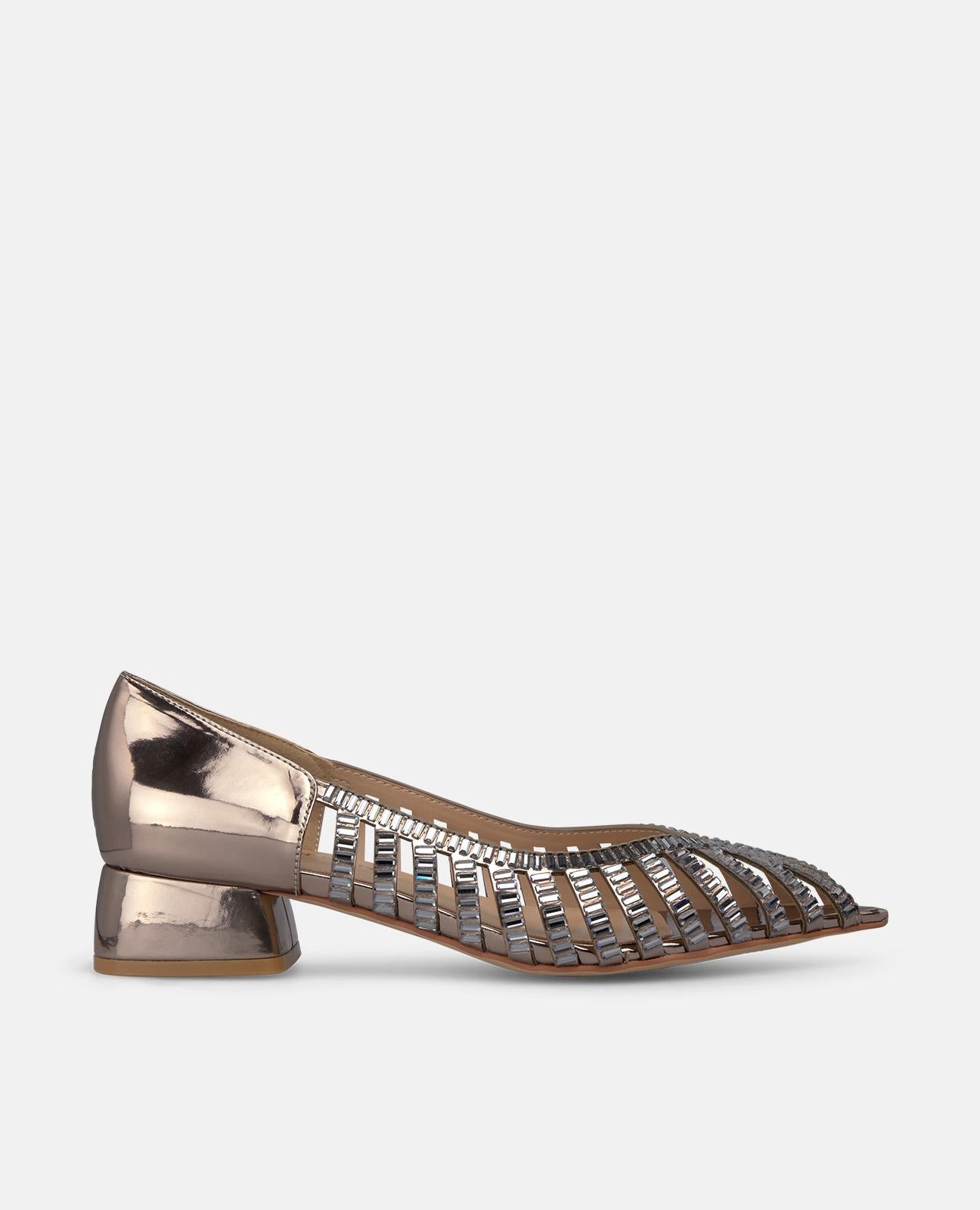 alma-en-pena-spiegelleffekt-ballerinas-silber-spitze-zehe-3-cm image 2