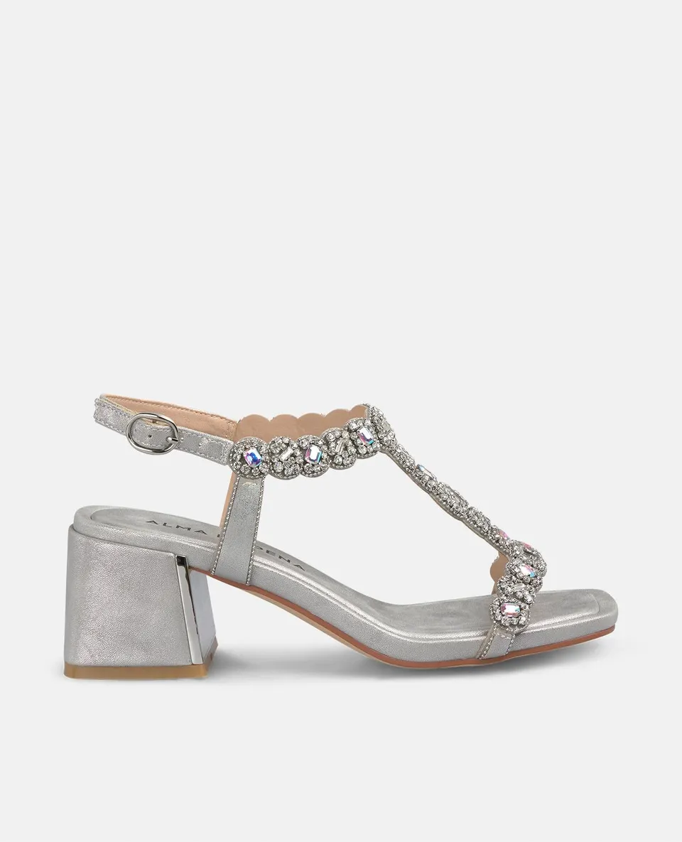 alma-en-pena-sandale-mit-strass-details-silber-absatz-6-cm image 1