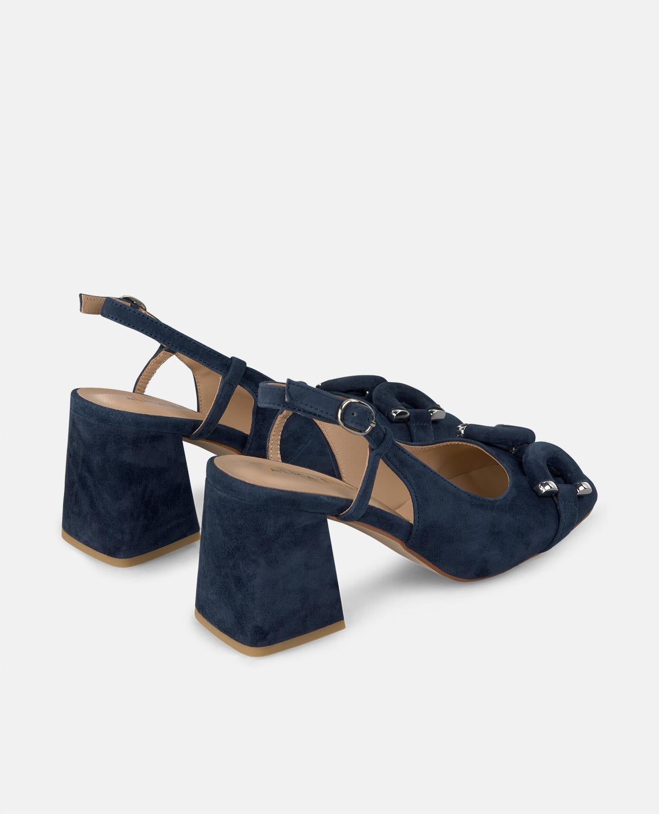 alma-en-pena-shoe-heel-detail-pumps-blau-mit-7-5-cm-absatz image 3