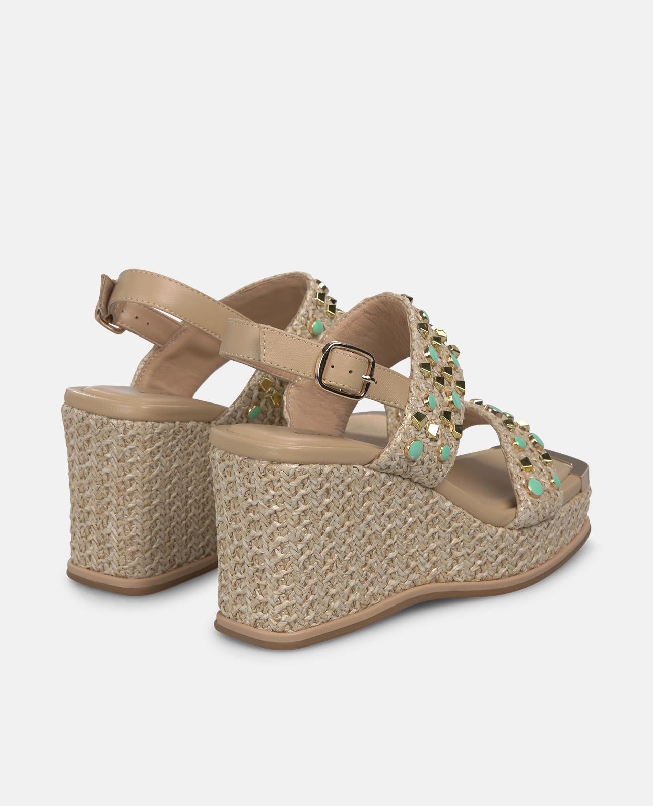 alma-en-pena-esparto-keilsandalen-doppelriemen-nieten-braun-9-cm-keil image 3