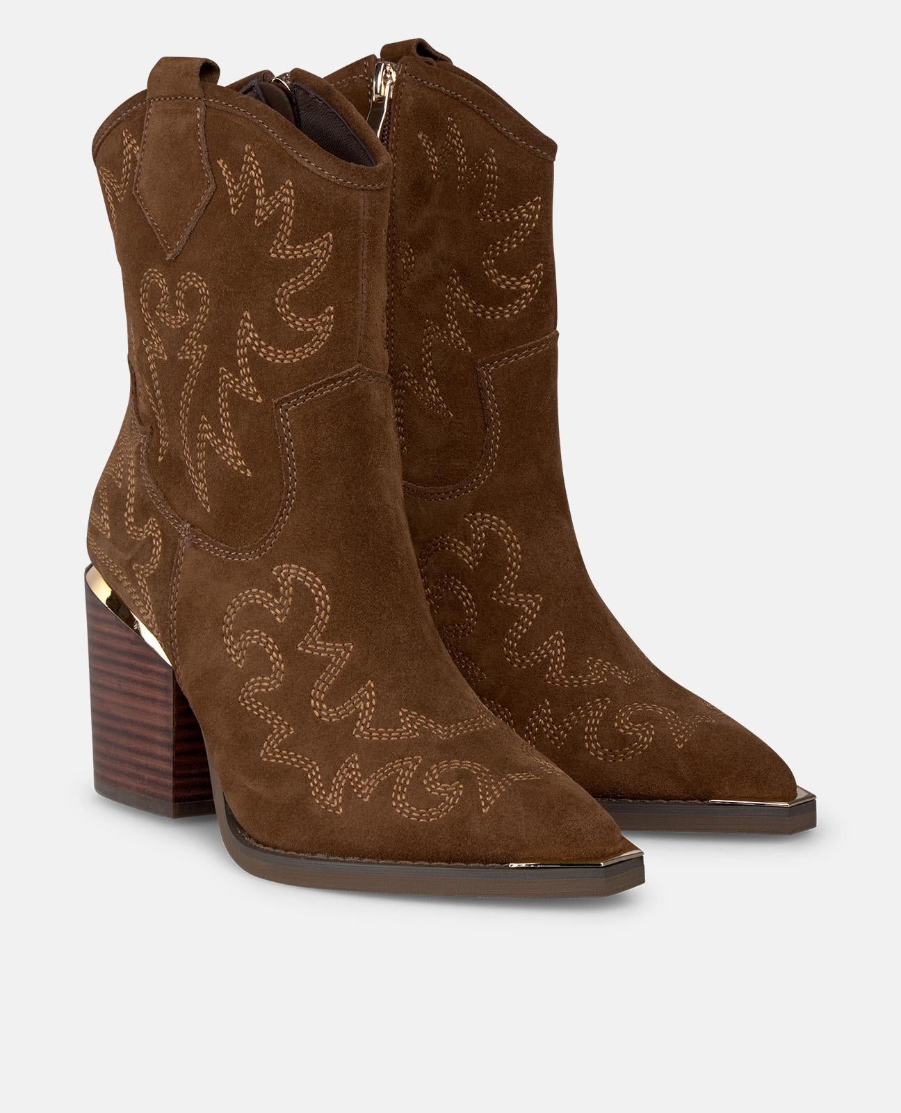 alma-en-pena-alfa-61206-stiefelette-camel-stickerei-7-cm-cowboy image 2