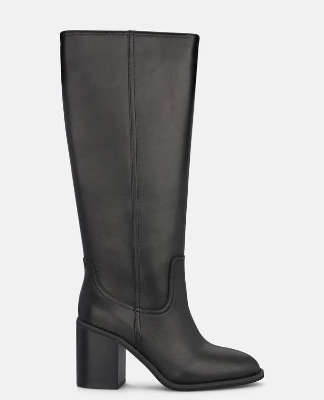 alma-en-pena-leder-stiefeletten-damen-schwarz-8-5-cm-blockabsatz image 1