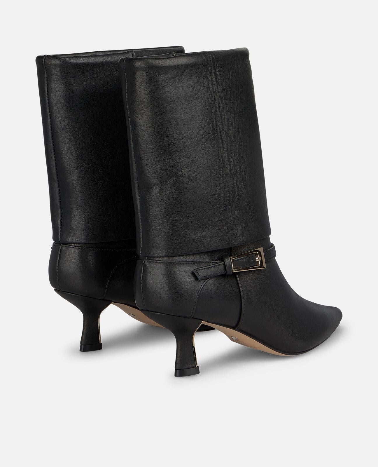 alma-en-pena-nappa-stiefelette-mit-schnalle-in-schwarz-5-5-cm image 3