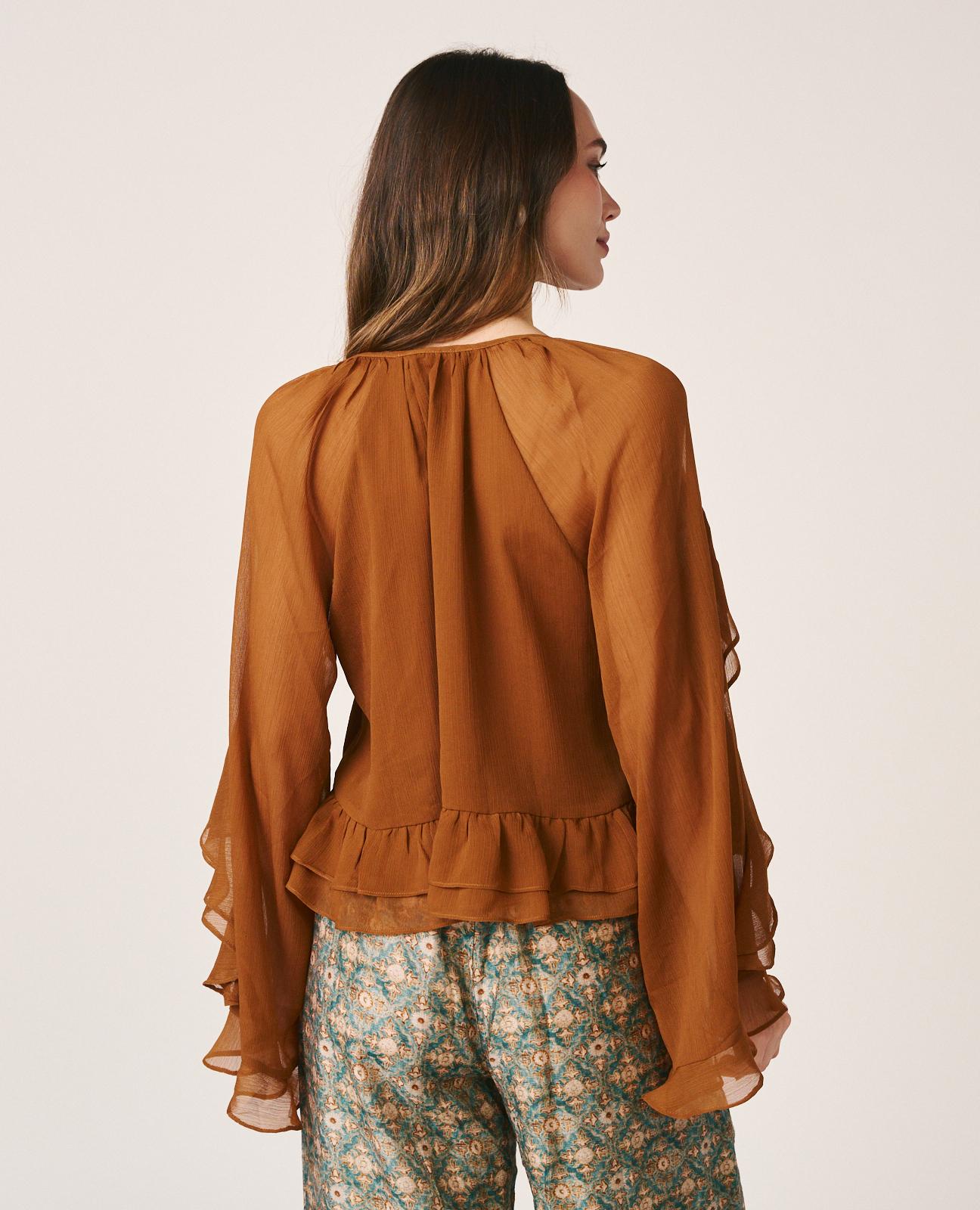 alma-en-pena-ruffle-sleeve-chiffonbluse-mit-r-schen image 7