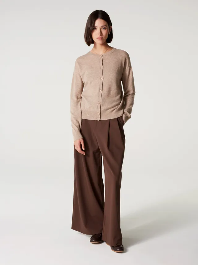 absolut-lisette-wendecardigan-damen-kaschmir-kastanienbraun image 1