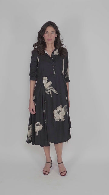 alembika-renee-asymmetrical-shirtdress-roses-damen-baumwoll-kleid image 6