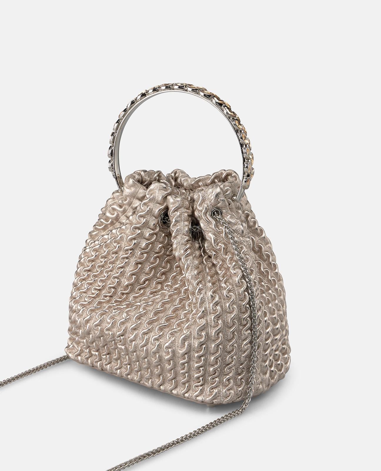 alma-en-pena-bowler-bag-clutch-bronze-leder-mit-strass-griff image 4