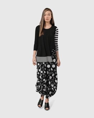 alembika-mod-flag-top-mix-punkte-streifen-shirt image 2