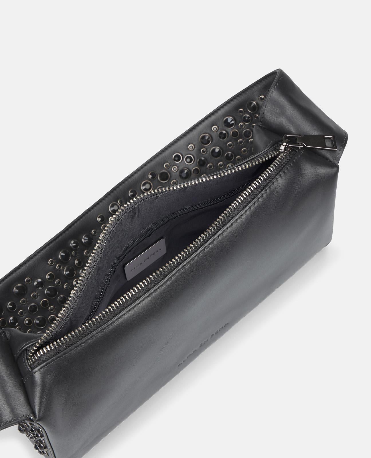 alma-en-pena-studded-handle-bag-henkeltasche-in-schwarz-mit-nieten image 7