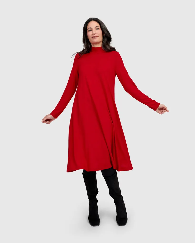 alembika-soft-knit-a-line-dress-red-strickkleid image 1