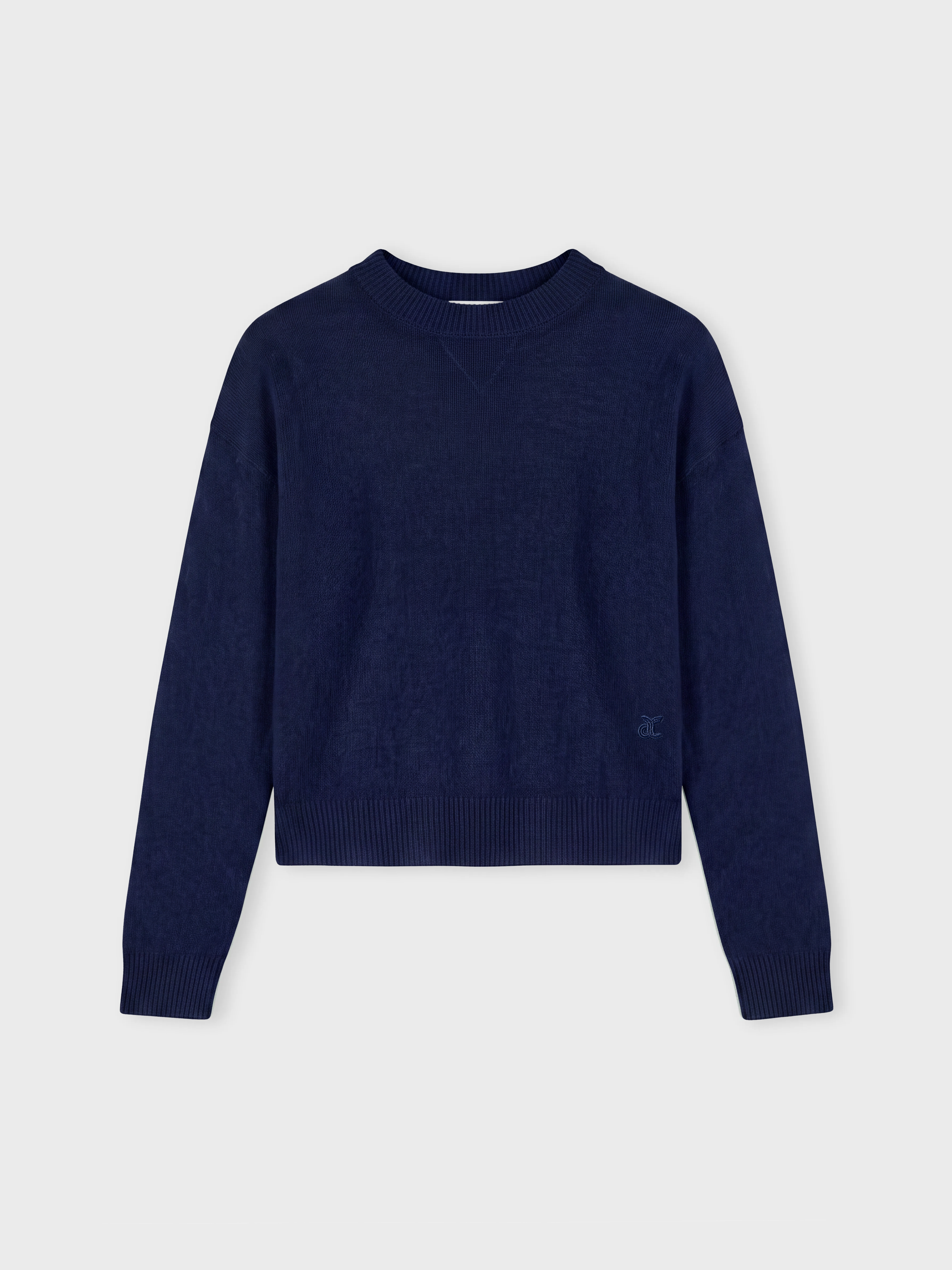 absolut-pull-alma-kaschmirpullover-rundhals-blau-leicht-feinstrick image 1