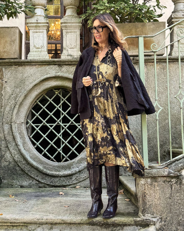 alembika-chroma-babydoll-shirtdress-gold image 2