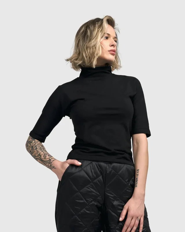 alembika-essential-urban-rollkragen-shirt-schwarz image 1