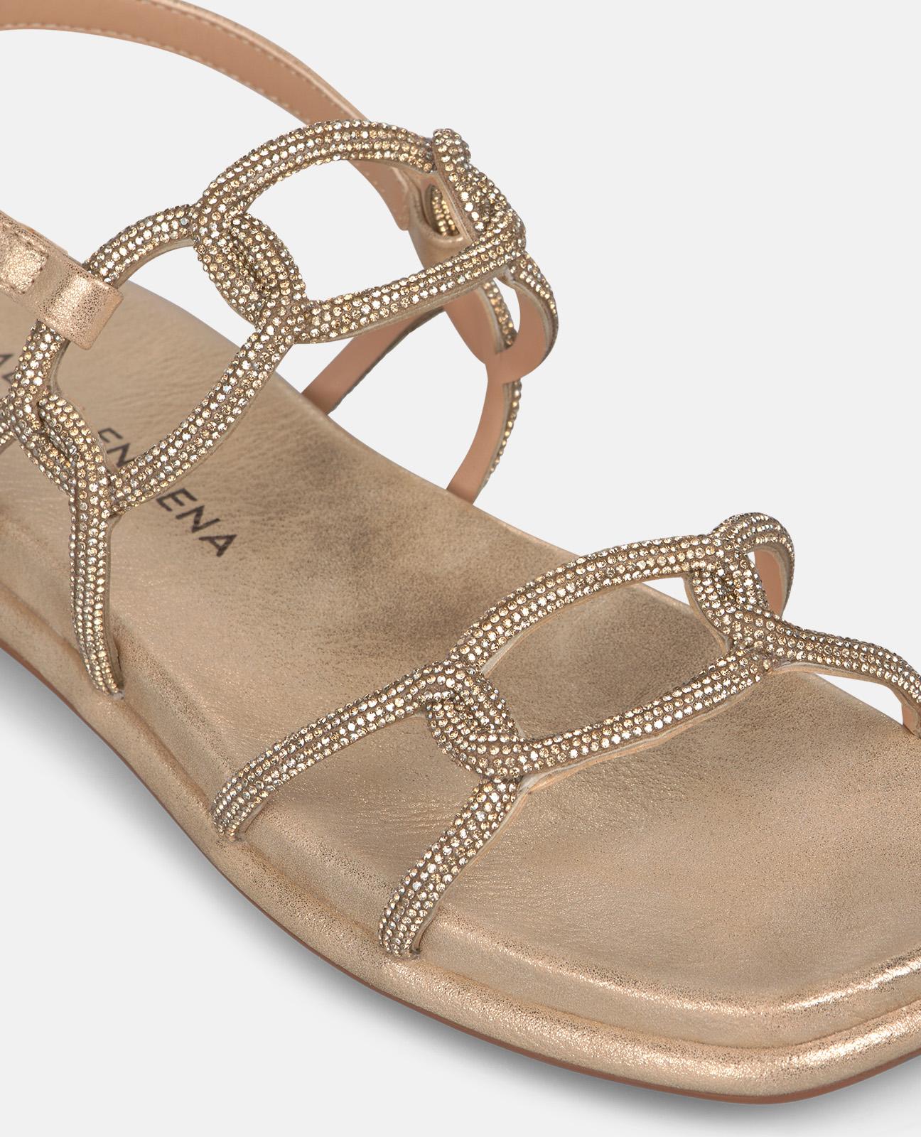 alma-en-pena-flat-interlaced-sandal-riemchensandale-gold-2-cm image 4