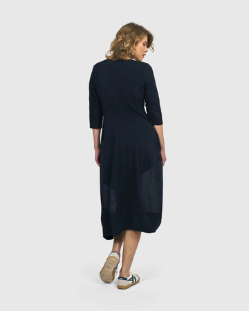 alembika-lexington-crew-cocoon-kleid-navy image 6