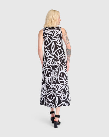 alembika-fronda-a-linie-midi-kleid-mono image 7
