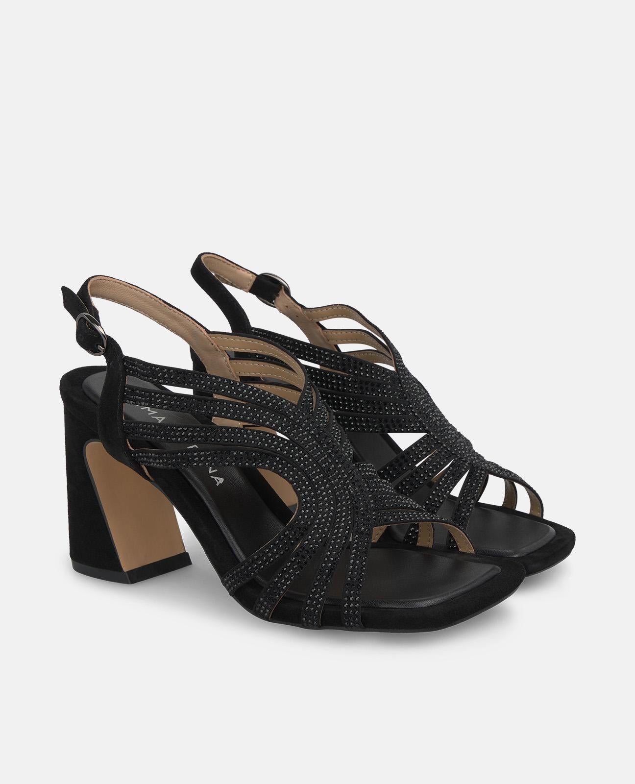 alma-en-pena-high-heel-funnel-sandale-schwarz-8-3-cm image 2
