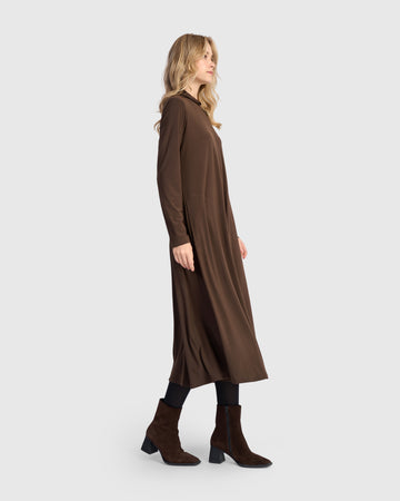 alembika-essential-slinky-a-line-dress-sepia-maxi-a-linien-kleid image 6