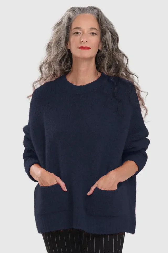 alembika-signature-crew-sweater-navy image 1