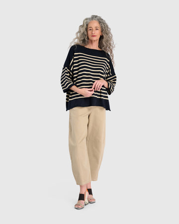 alembika-carolina-relaxed-sweater-navy-cream-pullover image 4