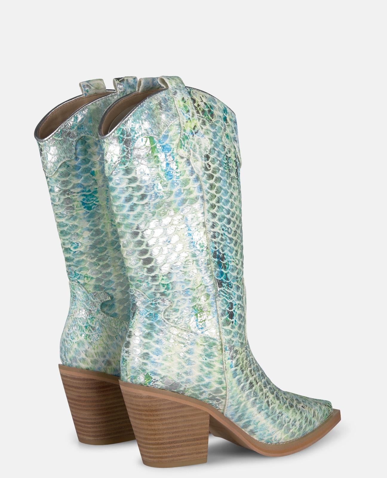 alma-en-pena-country-stiefel-t-rkis-7-cm-absatz-31-cm-schaft image 3