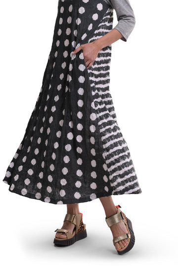 alembika-duet-crinkle-maxi-damenkleid-charcoal image 5