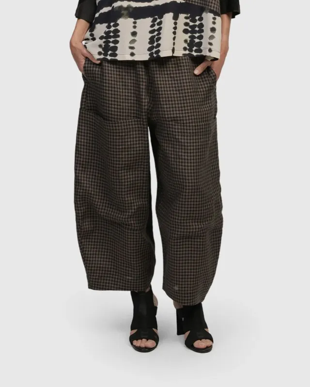 alembika-pisco-balloon-hose-plaid-leinen image 1