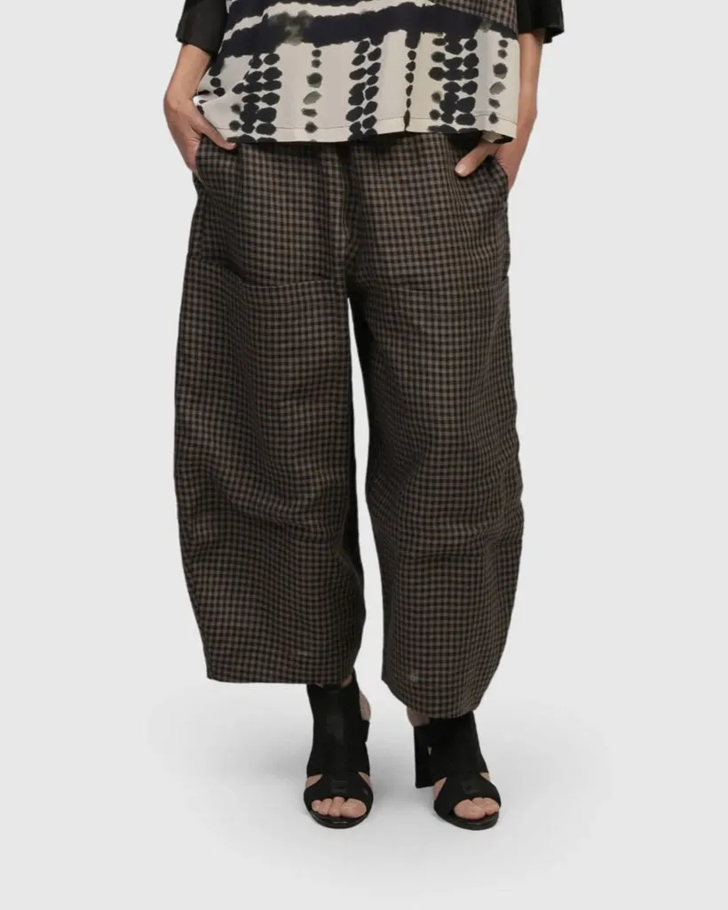 alembika-pisco-balloon-hose-plaid-leinen image 1