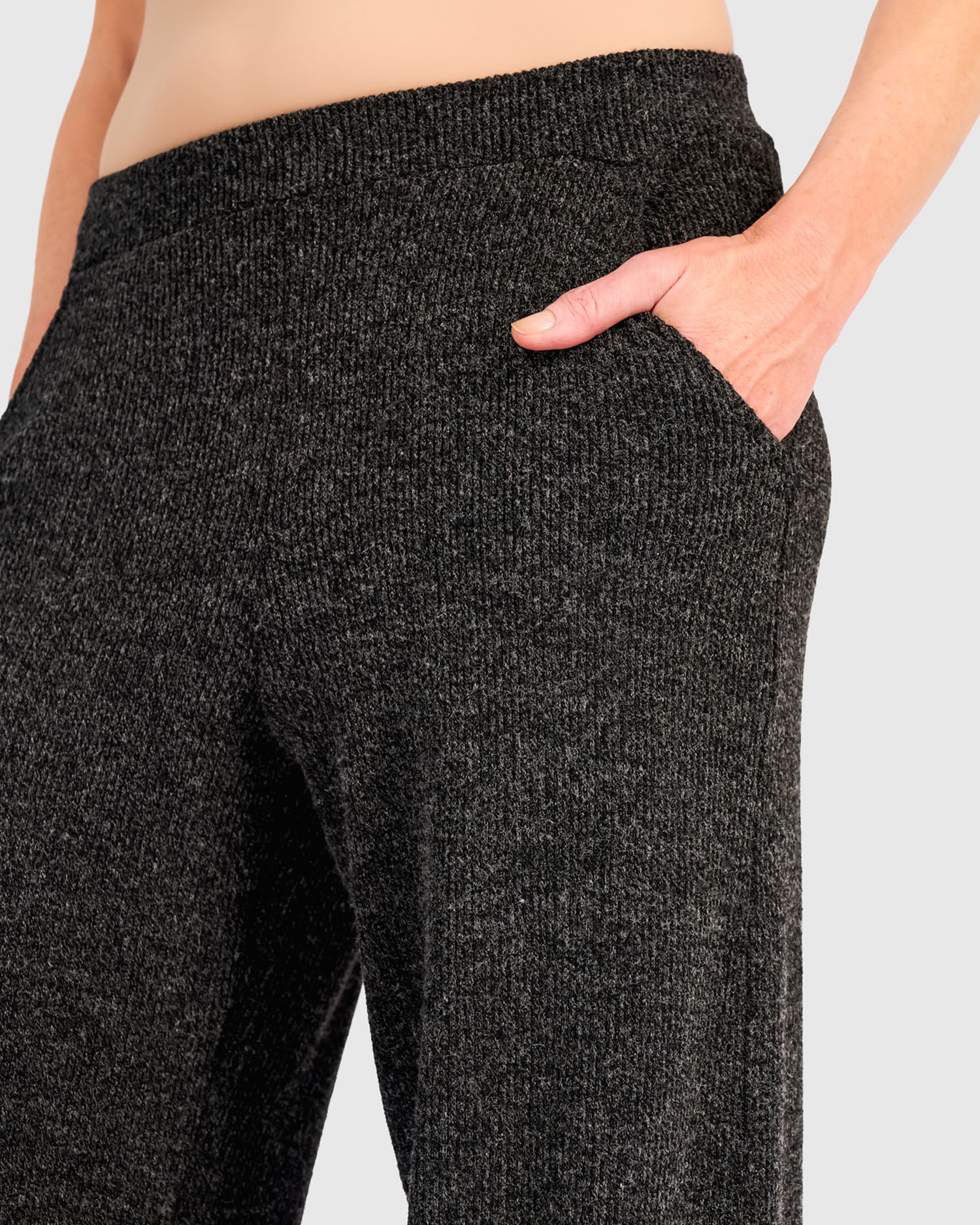 alembika-urban-marl-knit-straight-pants-shadow-gerade-fleece-hose image 3