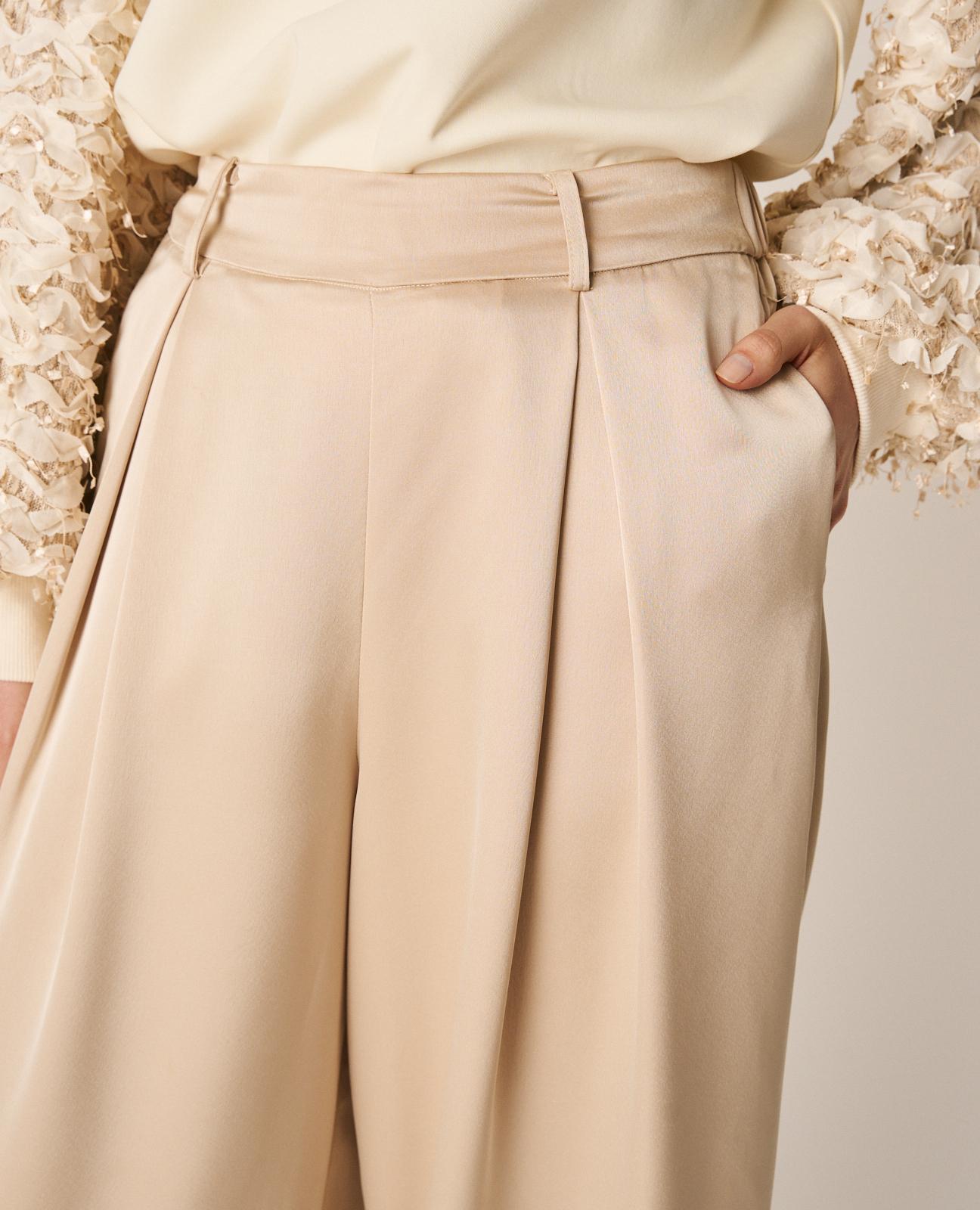 alma-en-pena-satin-pants-satinhose-high-waist-wide-leg-gold image 3