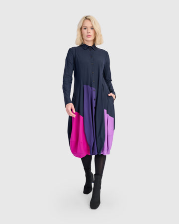alembika-tekbika-barb-colorblock-dress-navy-mix-kleid image 4
