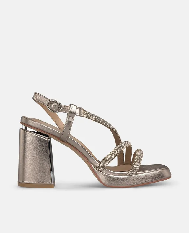 alma-en-pena-strappy-sandale-bronze-mit-strass-und-8-5-cm-absatz image 1