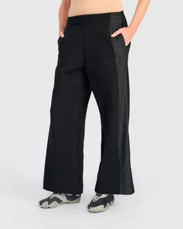 alembika-urban-dimpled-straight-pants-black-gerade-hose-mit-high-rise image 1