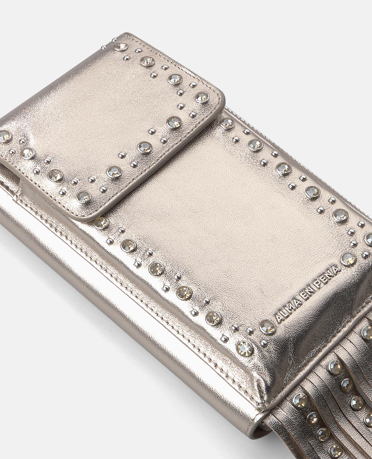 alma-en-pena-natalia-rhinestone-clutch-leder-umh-ngetasche-bronze image 6