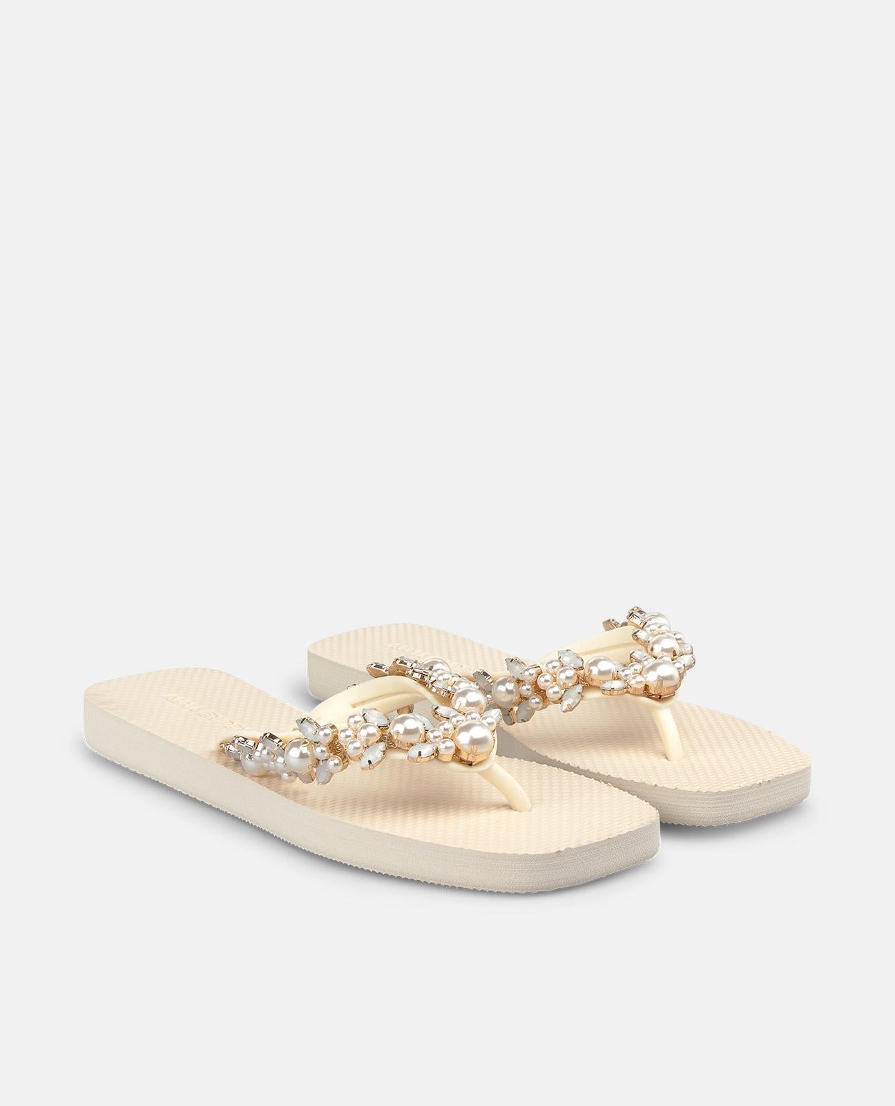 alma-en-pena-alfa-62350-flip-flops-mit-strass-wei-flach-2-cm image 2