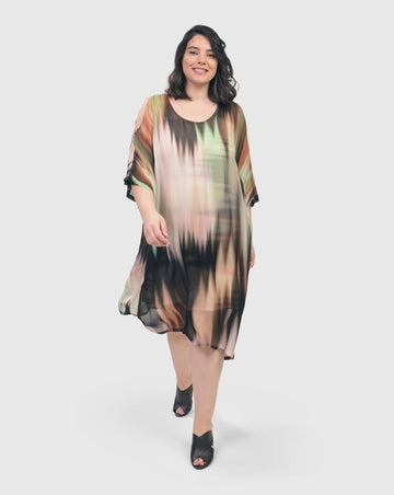alembika-cold-shoulder-caftan-kleid-plume image 6