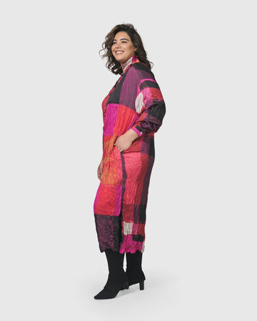 alembika-sunset-strip-shirtkleid-magenta-crinkle-satin image 7