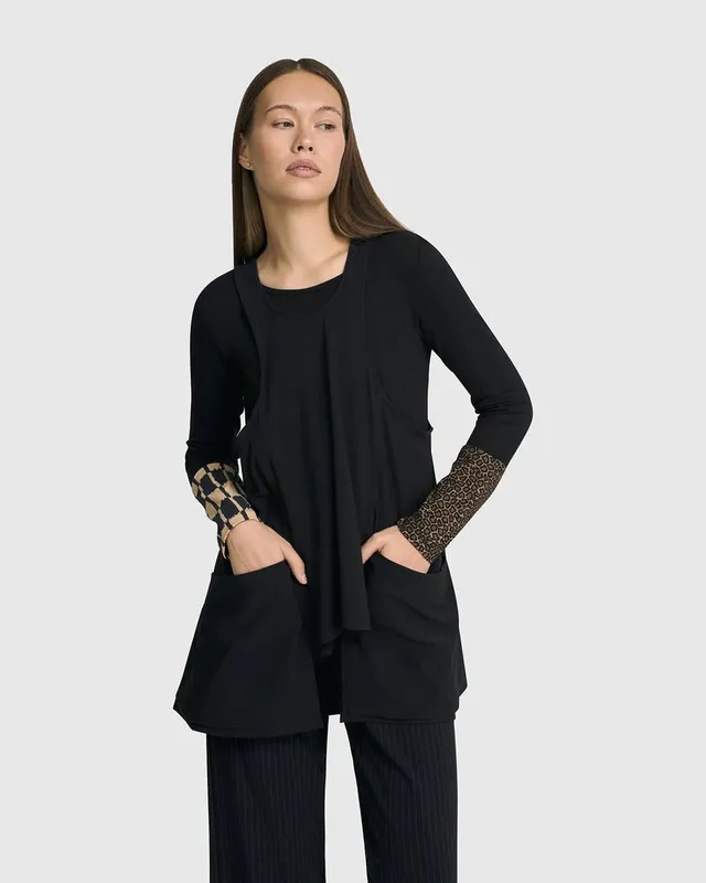 alembika-shelley-apron-top-schwarz image 1