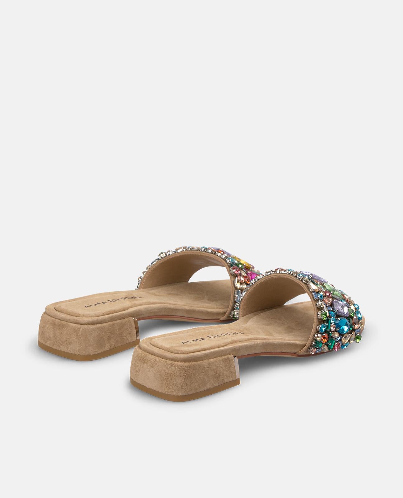 alma-en-pena-sandalen-mit-breitem-riemen-flache-sandalen-arena-2-5-cm image 3