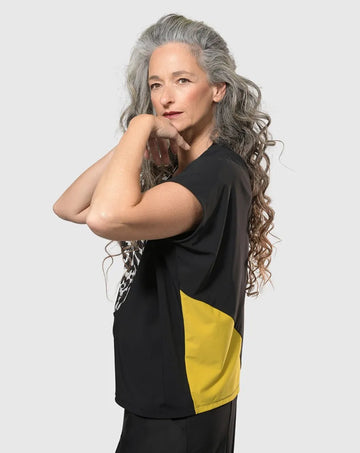 alembika-tekbika-bliss-boxy-top-gelb-print image 2