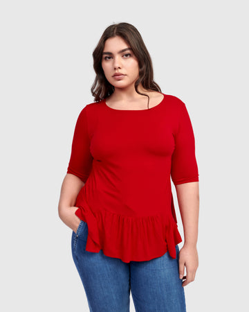 alembika-addison-shirt-damen-rot-r-schen-saum image 2