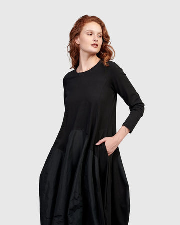 alembika-urban-maxima-crew-cocoon-kleid-schwarz image 4