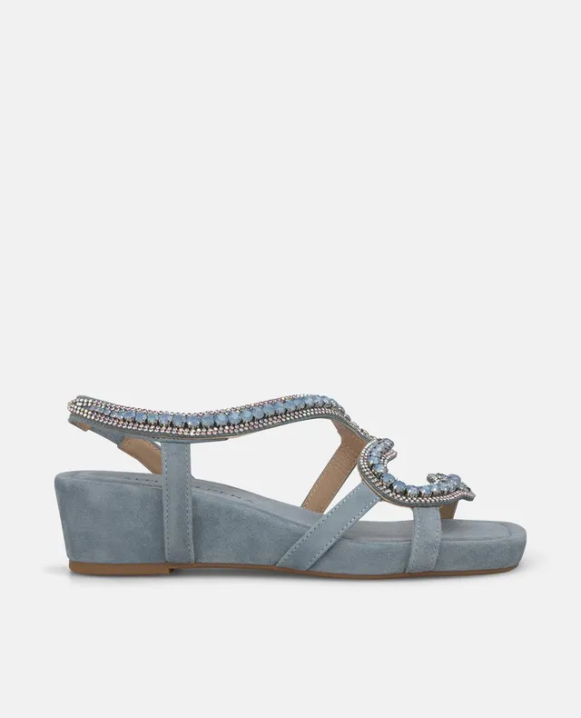 alma-en-pena-keilsandale-snake-blau-4-5-cm-plateau image 1