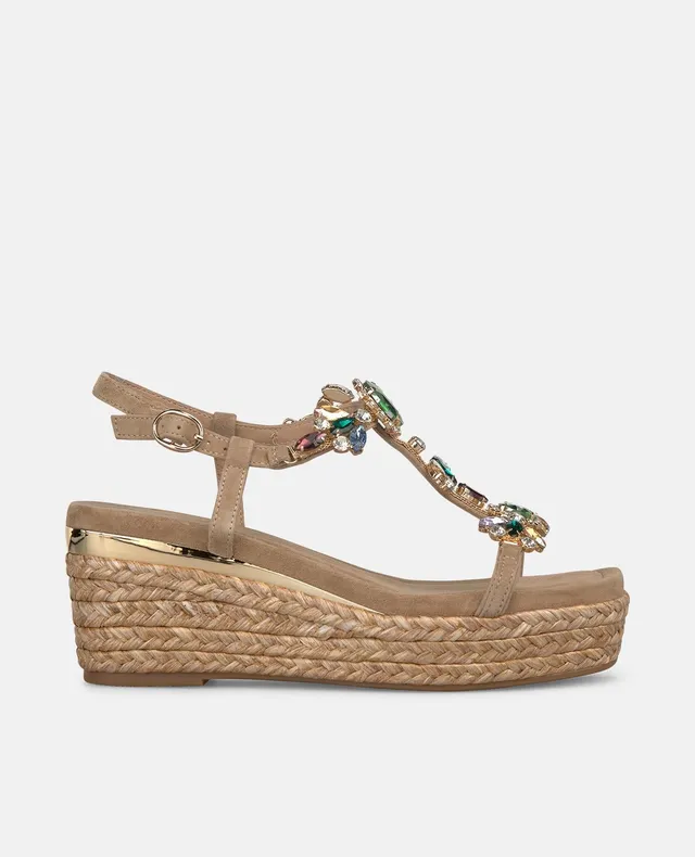 alma-en-pena-espadrille-keil-sand-gr-n-keilsandalen-7-5-cm image 1