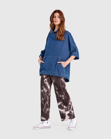 alembika-lala-lounge-hose-braun-pink-tie-dye image 2