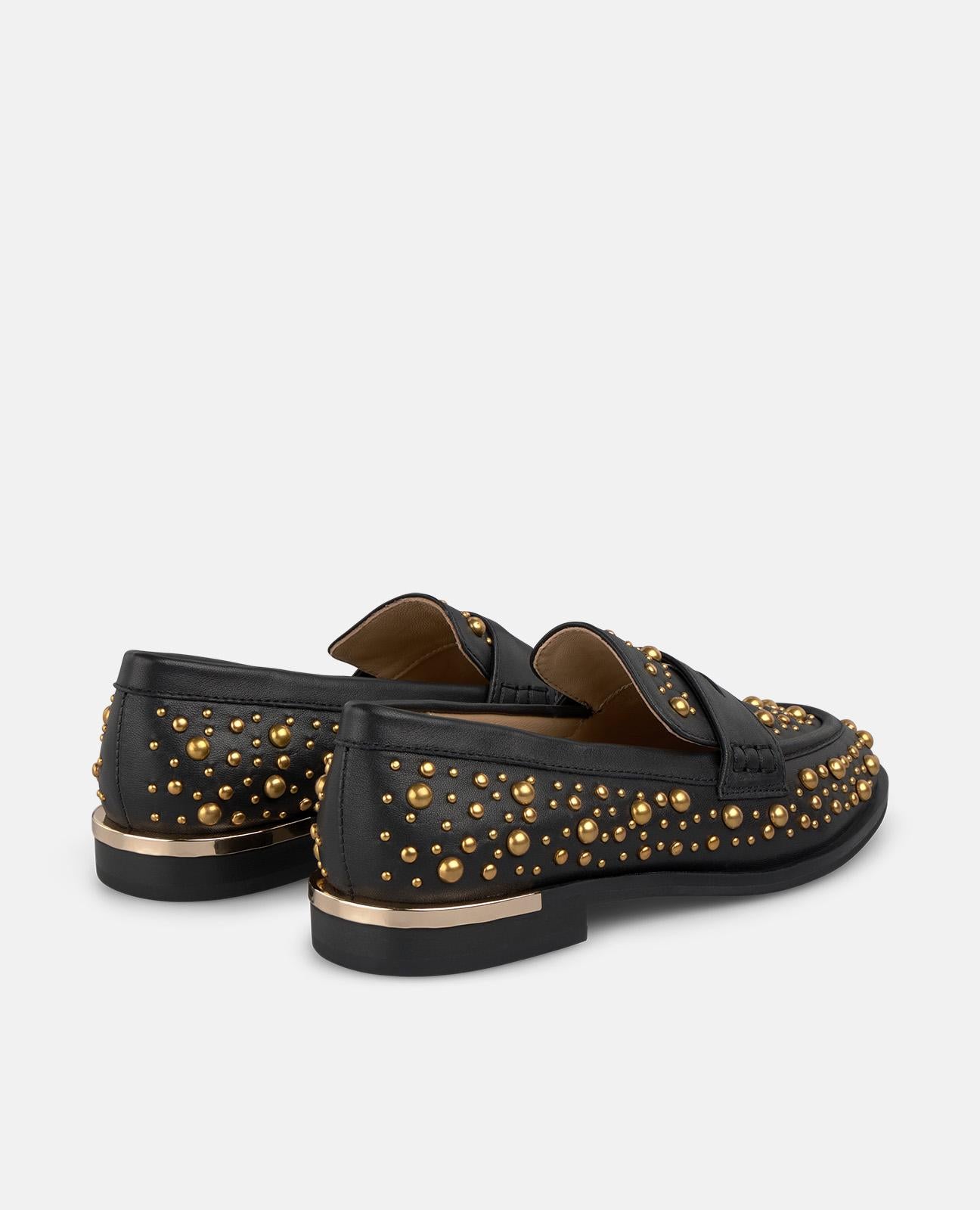 alma-en-pena-loafer-mit-strass-nieten-schwarze-slipper-2-5-cm image 3