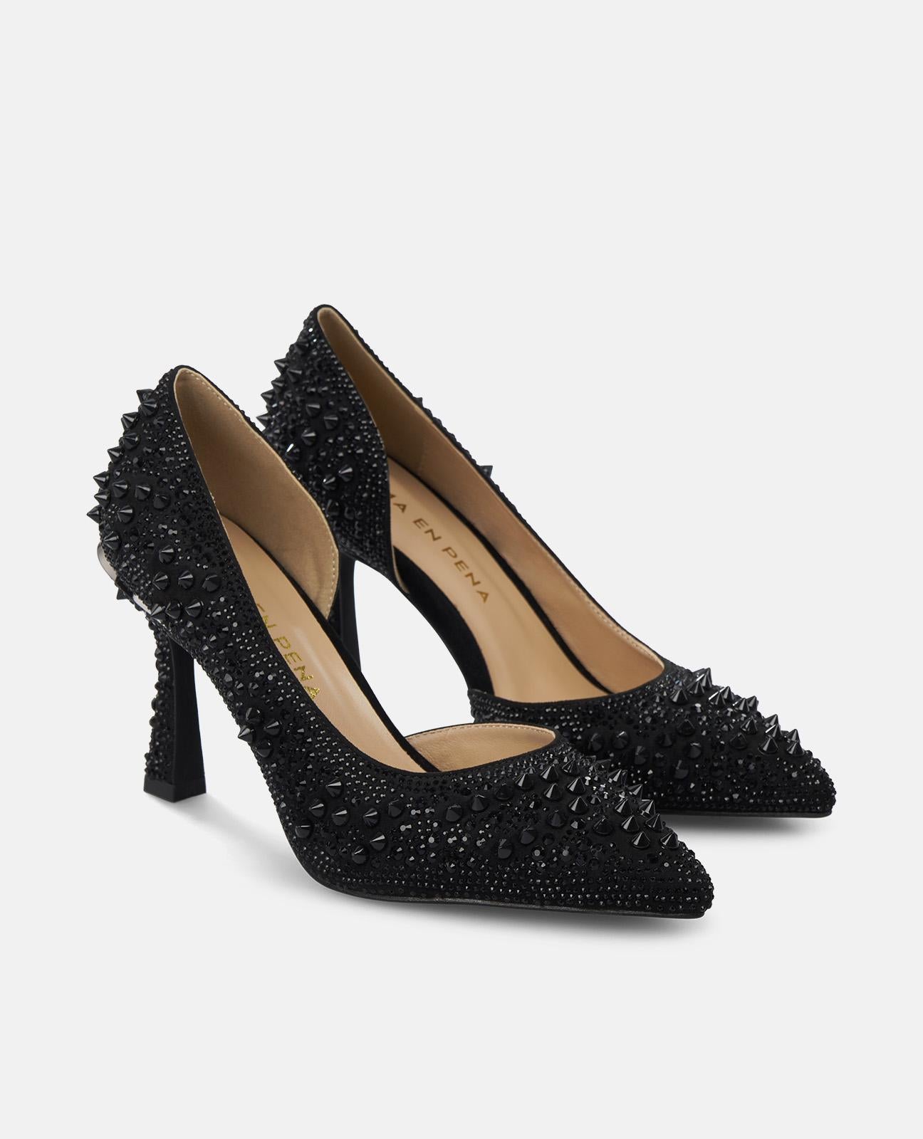 alma-en-pena-high-heel-pumps-schwarz-spitze-9-cm image 2